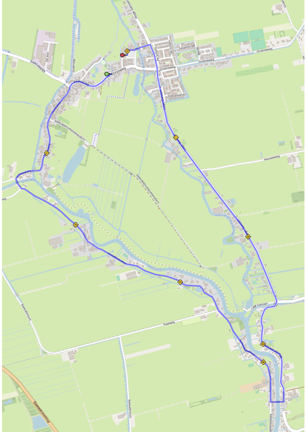 Route kaart 5 EM